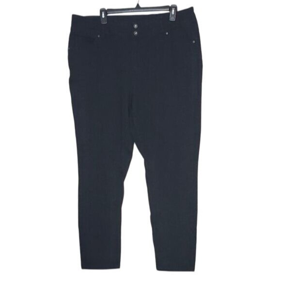 Ellen Tracy Women's Black High Rise Stretch Jeans Size 20 W - Picture 2 of 11